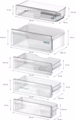 Siemens KB96NADD1 iQ500, Built-in fridge-freezer with freezer at bottom, 193.5 x 70.8 cm, soft close flat hinge