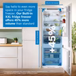 Bosch KBN96NSE1G Series 2, Built-in fridge-freezer with freezer at bottom, 193.5 x 69.1 cm, sliding hinge