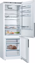 Bosch KGE49AWCAG Series 6, Free-standing fridge-freezer with freezer at bottom, 201 x 70 cm, White