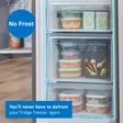 Bosch KGN34NLEAG Series 2, Free-standing fridge-freezer with freezer at bottom, 186 x 60 cm, Stainless steel look