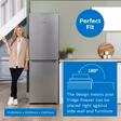Bosch KGN34NLEAG Series 2, Free-standing fridge-freezer with freezer at bottom, 186 x 60 cm, Stainless steel look