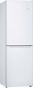 Bosch KGN34NWEAG Series 2, Free-standing fridge-freezer with freezer at bottom, 186 x 60 cm, White, Total No Frost