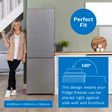 Bosch KGN362LDFG Series 4, Free-standing fridge-freezer with freezer at bottom, 186 x 60 cm, Stainless steel look