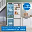 Bosch KGN392LAGG Series 4, Free-standing fridge-freezer with freezer at bottom, 203 x 60 cm, Stainless steel look