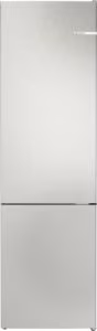 Bosch KGN392LBFG Series 4, Free-standing fridge-freezer with freezer at bottom, 203 x 60 cm, Stainless steel look