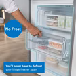Bosch KGN392LDFG Series 4, Free-standing fridge-freezer with freezer at bottom, 203 x 60 cm, Stainless steel look