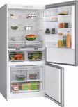 Bosch KGN86VIEAG Series 4, Free-standing fridge-freezer with freezer at bottom, 186 x 86 cm, Stainless steel