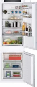 Siemens KI86NVSE0G iQ300, Built-in fridge-freezer with freezer at bottom, 177.2 x 54.1 cm, sliding hinge