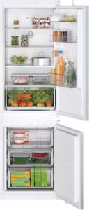 Bosch KIN86NSE0G Series 2, Built-in fridge-freezer with freezer at bottom, 177.2 x 54.1 cm, sliding hinge