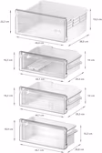 Bosch KIN96NSE0G Series 2, Built-in fridge-freezer with freezer at bottom, 193.5 x 54.1 cm, sliding hinge