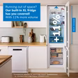 Bosch KIN96NSE0G Series 2, Built-in fridge-freezer with freezer at bottom, 193.5 x 54.1 cm, sliding hinge