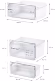 Bosch KIV87NSE0G Series 2, Built-in fridge-freezer with freezer at bottom, 177.2 x 54.1 cm, sliding hinge