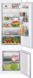 Bosch KIV87NSE0G Series 2, Built-in fridge-freezer with freezer at bottom, 177.2 x 54.1 cm, sliding hinge