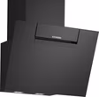 Siemens LC67KFN60B iQ300, Wall-mounted cooker hood, 60 cm, clear glass black printed, Black