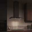 Siemens LC97BDN60B iQ500, Wall-mounted cooker hood, 90 cm, Matt black
