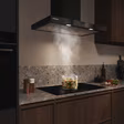 Siemens LC97BDN60B iQ500, Wall-mounted cooker hood, 90 cm, Matt black