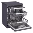 LG TrueSteam™ QuadWash™ DF587HMS WiFi Connected Full Size Dishwasher - Matte Black - 14 Place Settings