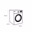 LG FDV709W 9kg Heat Pump Tumble Dryer - White