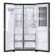 LG GSXE91EVAD 91.3cm Frost Free American Fridge Freezer - Essence Black Steel