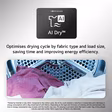 LG RHX7010TBB 10kg Heat Pump Tumble Dryer - Black