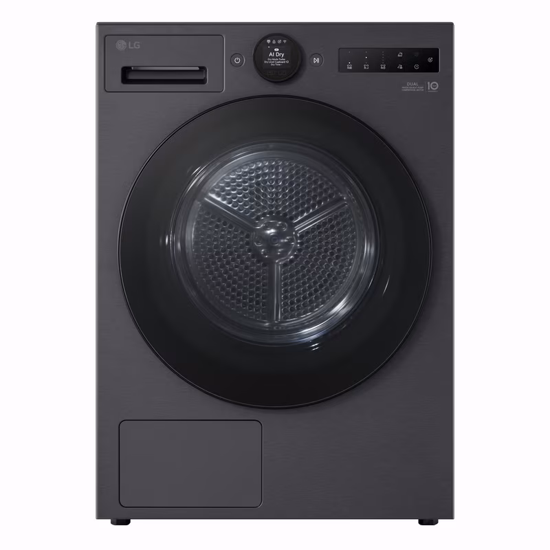 LG RHX7010TBB 10kg Heat Pump Tumble Dryer - Black