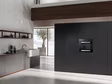 Miele H 2465 BP 59.5cm Built In Electric Single Oven - Black & Stainless Steel