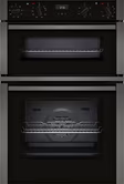 Neff U1ACE2AG3B 59.4cm Built In Electric Double Oven - Graphite Grey