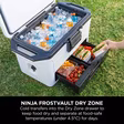 Ninja FB151UKWH FrostVault 50QT/47L Hard Cooler with Dry Zone - Cloud White