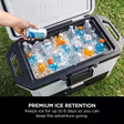 Ninja FB151UKWH FrostVault 50QT/47L Hard Cooler with Dry Zone - Cloud White
