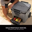 Ninja FB230UKGY Ninja FrostVault 30QT/28L Wheeled Cooler with Dry Zone - Slate Grey