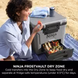 Ninja FB230UKGY Ninja FrostVault 30QT/28L Wheeled Cooler with Dry Zone - Slate Grey