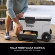 Ninja FB245UKWH Ninja FrostVault 45QT/42L Wheeled Cooler with Dry Zone - Cloud White