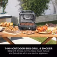Ninja OG901UK Woodfire Pro Connect XL Electric BBQ Grill & Smoker - Black/Blue