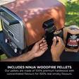 Ninja OO101UK Ninja Woodfire Outdoor Oven- Artisan Pizza Maker and BBQ Smoker - Terracotta/Steel