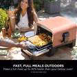 Ninja OO101UK Ninja Woodfire Outdoor Oven- Artisan Pizza Maker and BBQ Smoker - Terracotta/Steel