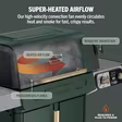 Ninja PG301UKGN FlexFlame Gas BBQ & Outdoor Cooking System - Green