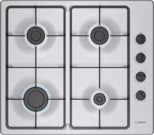 Bosch PBP6B5K60 Series 2, Gas hob, 60 cm, Stainless steel