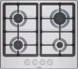 Bosch PGP6B5K90 Series 4, Gas hob, 60 cm, Stainless steel