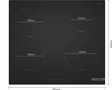 Bosch PIE61ABB5E Series 4, Induction hob, 60 cm, Matt black,