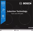 Bosch PIE631BB5E Series 4, Induction hob, 60 cm, surface mount without frame