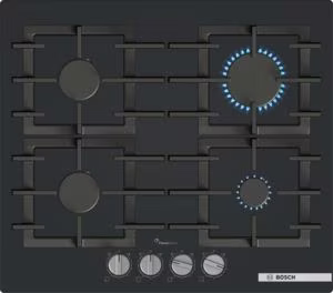 Bosch PPP6A6I40 Series 6, Gas hob, 60 cm, Tempered glass, Black