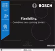 Bosch PWP611BB5B Series 4, Induction hob, 60 cm, surface mount without frame