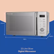 Russell Hobbs RHM2348S 23 Litres Solo Microwave - Silver