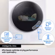 Samsung Series 5 OptimalDry™ DV90CGC0A0AEEU 9kg Smart Heat Pump Tumble Dryer - White