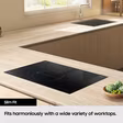 Samsung NZ85C6058FK/U1 Slim Fit 80cm 5 Burner Induction Hob with Flex Zone Plus - Black