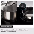 Samsung NZ85C6058FK/U1 Slim Fit 80cm 5 Burner Induction Hob with Flex Zone Plus - Black