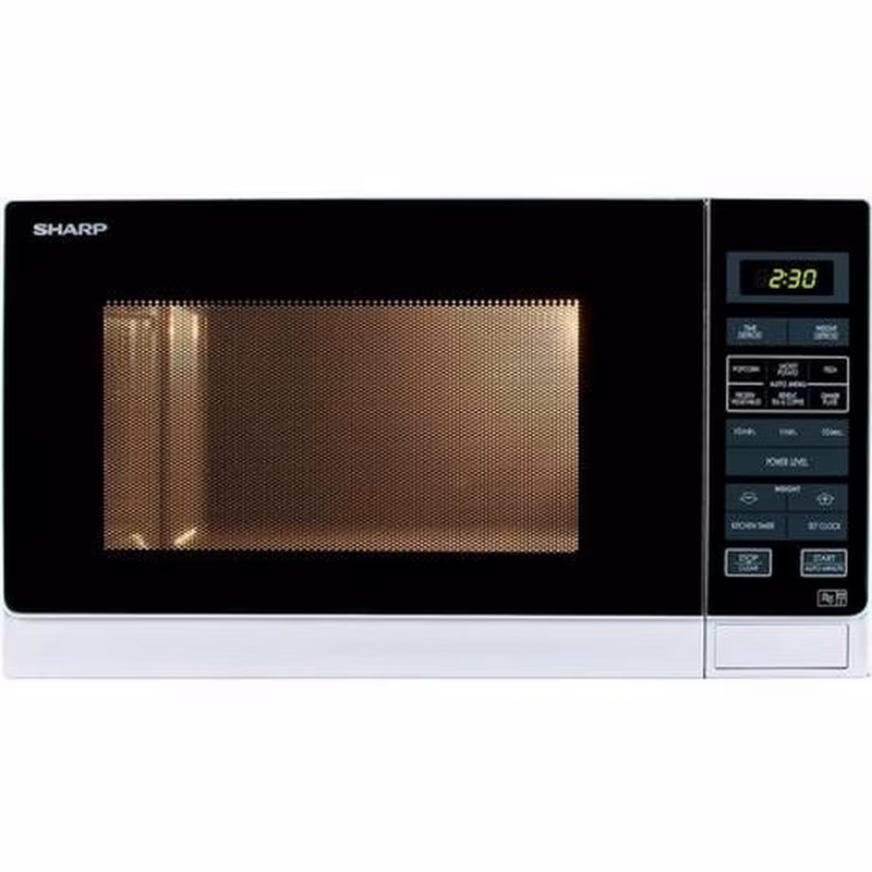 Sharp R372WM 25 Litre Solo Microwave - White
