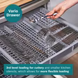 Bosch SMH4HVX14G Series 4, Fully-integrated dishwasher, 60 cm, Variable hinge