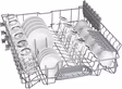 Bosch SMS26AW08G Series 2, Free-standing dishwasher, 60 cm, White