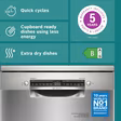 Bosch SMS6ZCI10G Series 6, Free-standing dishwasher, 60 cm, Brushed steel anti-fingerprint